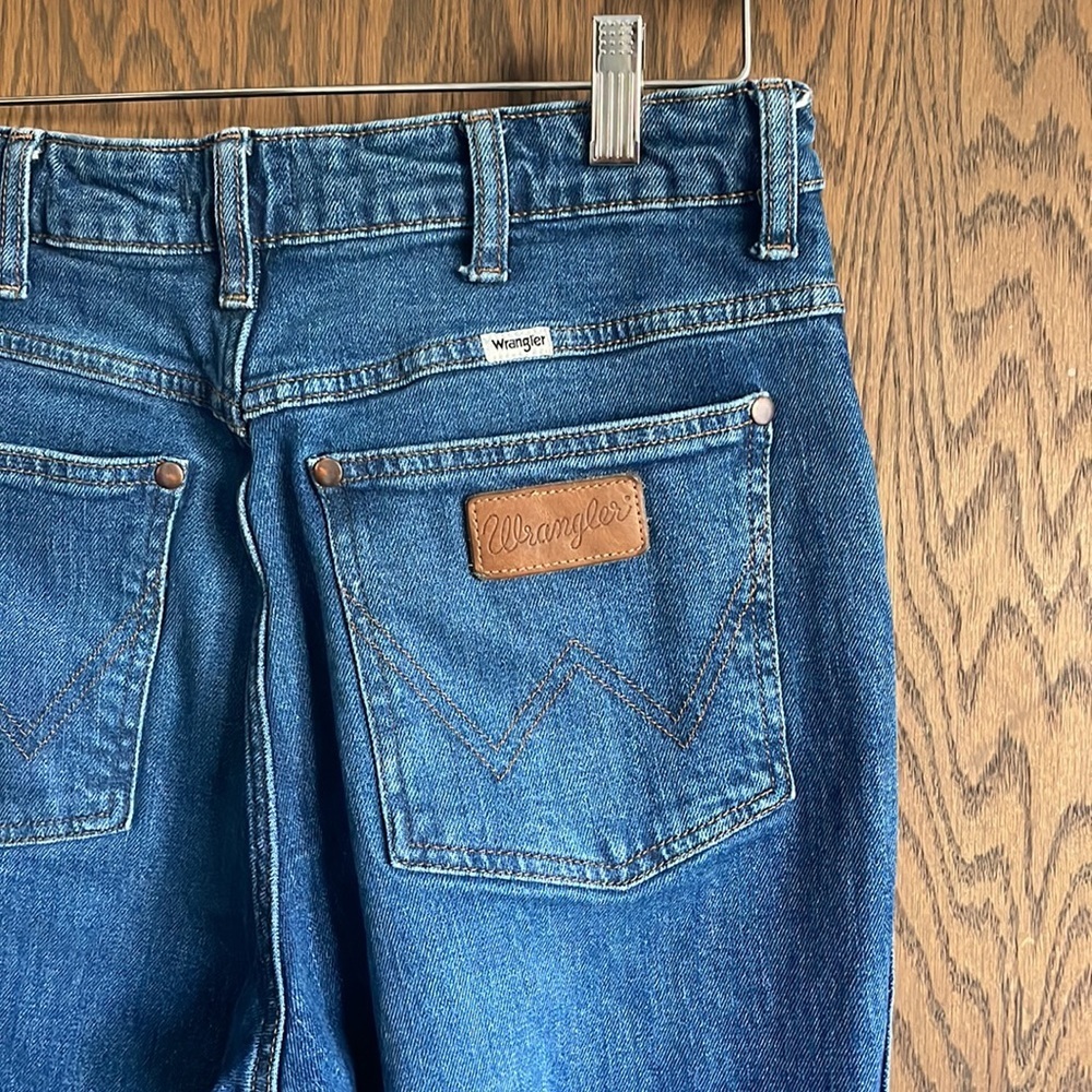 Wrangler Blue Flare Wide Leg Jeans‎